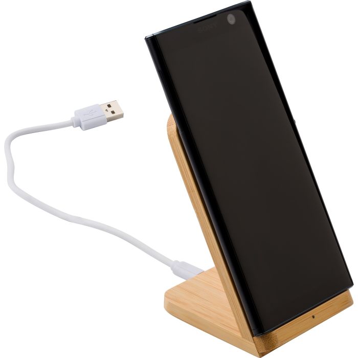 Promotional Wireless Charging Bamboo Phone Stand Promotional Wireless Charging Bamboo Phone Stand