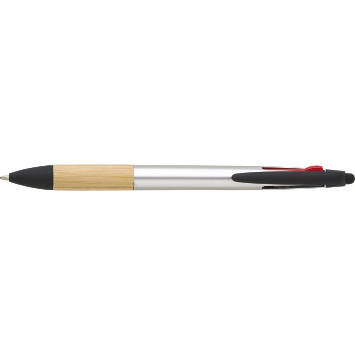Bamboo ballpen (3 colour and stylus) Bamboo ballpen (3 colour and stylus)