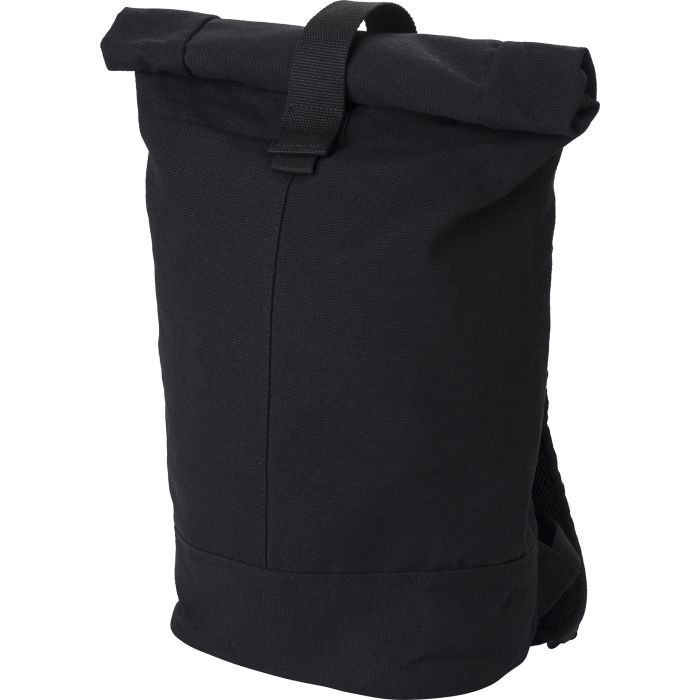 Roll-Top Backpack Canvas and 210D RPET Lining Roll-Top Backpack Canvas and 210D RPET Lining