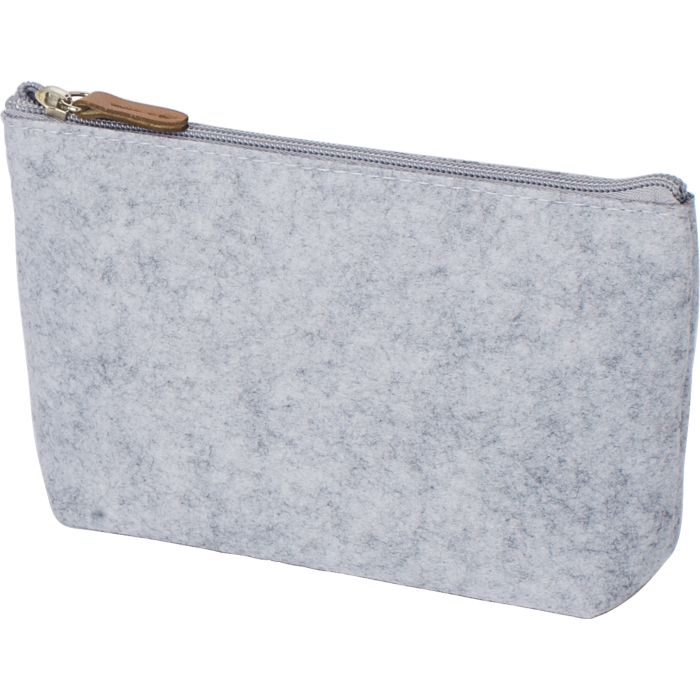 Promotional RPET Recycled Felt Toiletry Bag Promotional RPET Recycled Felt Toiletry Bag