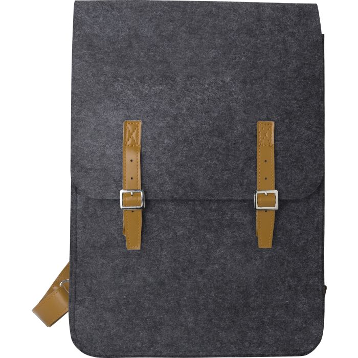 RPET Recycled Felt Backpack with Buckles RPET Recycled Felt Backpack with Buckles