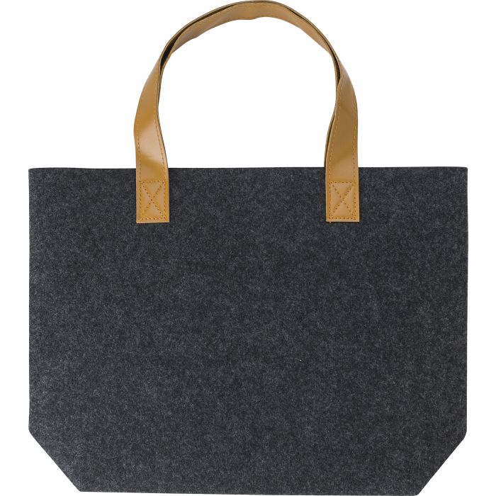 Promotional RPET Recycled Felt Shopper with Short Handles Promotional RPET Recycled Felt Shopper with Short Handles