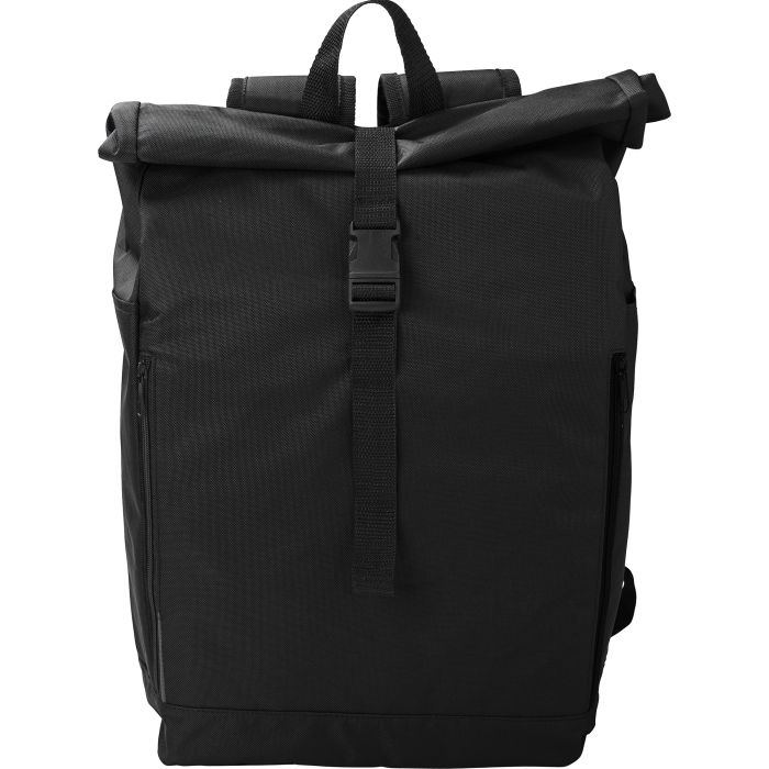 RPET Roll Top Backpack Velcro And Buckle Closing RPET Roll Top Backpack Velcro And Buckle Closing