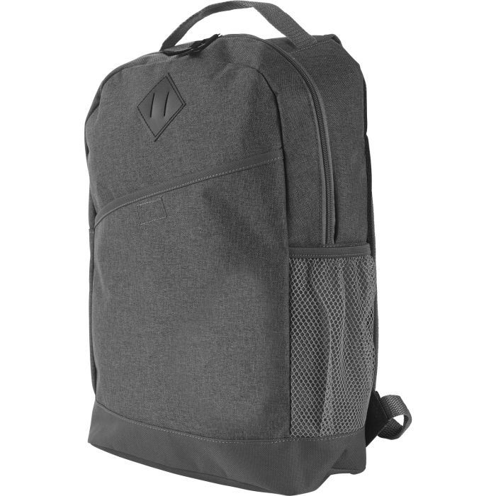 Polycanvas Backpack with Side Bottle Pocket Polycanvas Backpack with Side Bottle Pocket