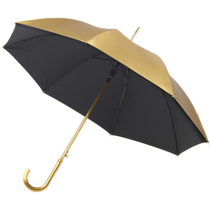 Promotional Automatic Gold Walking Umbrella-BOUNCE CREATIVE DESIGNS Promotional Automatic Gold Walking Umbrella-BOUNCE CREATIVE DESIGNS
