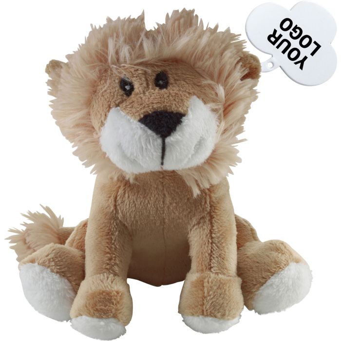 Plush Lion With Logo Printed Tag Plush Lion With Logo Printed Tag