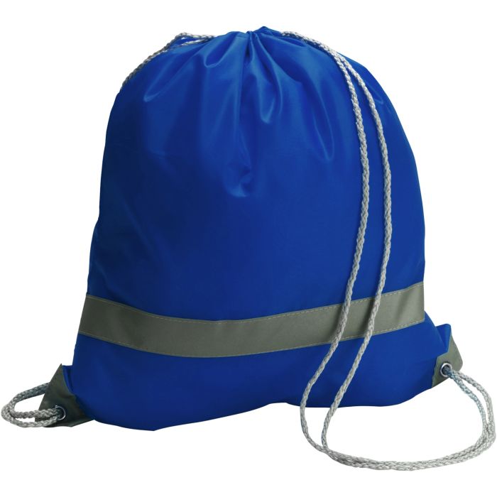 Drawstring Backpack With Reflective Strip Drawstring Backpack With Reflective Strip