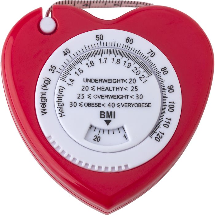 Promotional Heart Shaped BMI Tape Measure- BOUNCE CREATIVE DESIGNS Promotional Heart Shaped BMI Tape Measure- BOUNCE CREATIVE DESIGNS