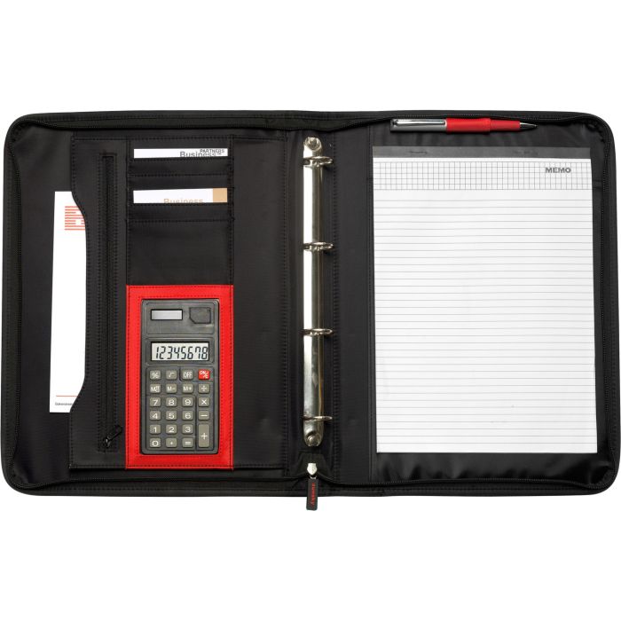 Promotional A4 Zipped Portfolio with Calculator & Notepad Promotional A4 Zipped Portfolio with Calculator & Notepad