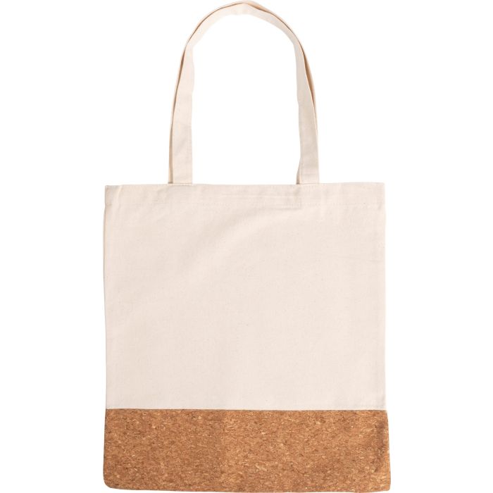 Cotton Shopper With Cork Section