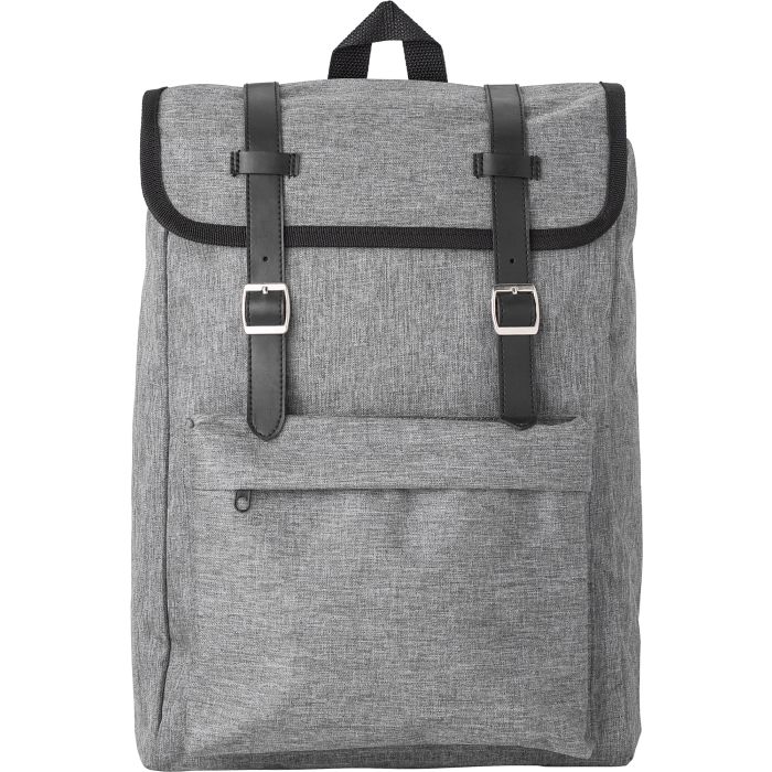 Two Tone Backpack With Flap Closure