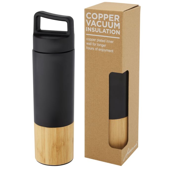 Torne Copper Vacuum Insulated Bottle Stainless Steel and Bamboo 540ml