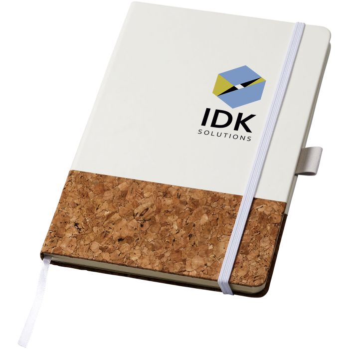 Promotional JournalBooks Evora A5 Notebook Cork Thermo PU White Bounce Creative Designs Promotional JournalBooks Evora A5 Notebook Cork Thermo PU White Bounce Creative Designs