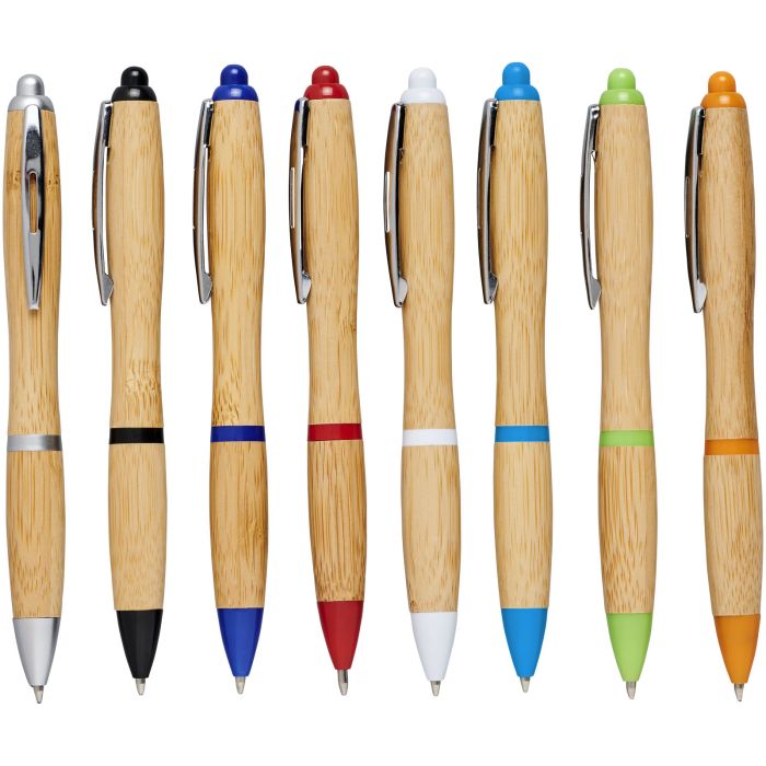 Nash Curvy Bamboo Ballpoint Pen Nash Curvy Bamboo Ballpoint Pen