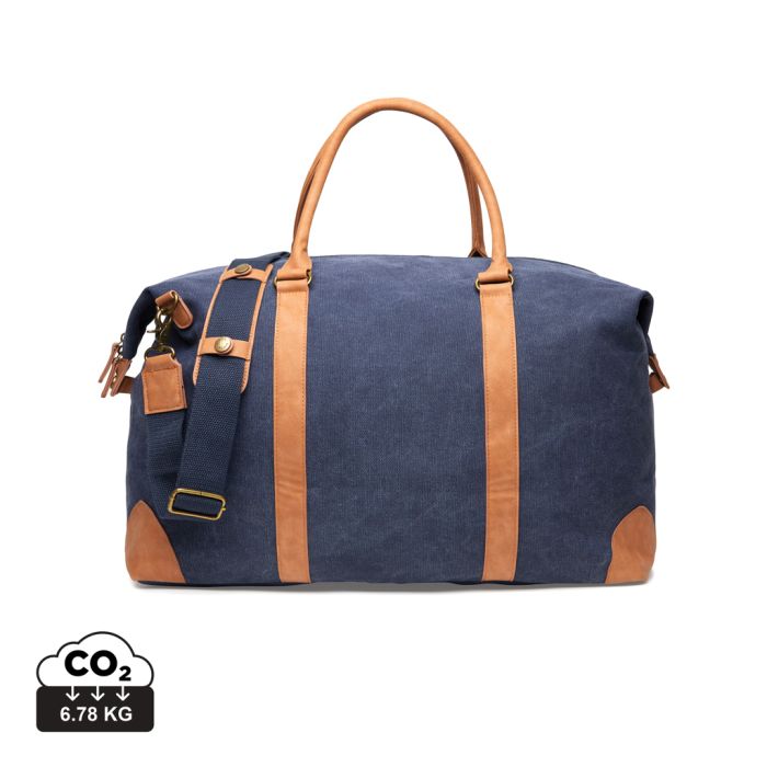 Branded VINGA Bosler RCS Recycled Canvas Dufflebag