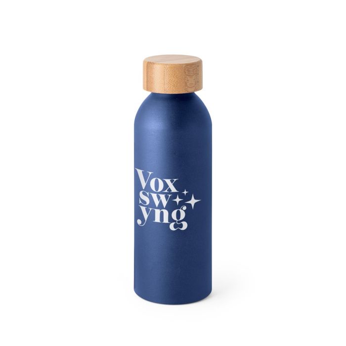 QUETA Aluminium Bottle With Bamboo Lid 550 ml QUETA Aluminium Bottle With Bamboo Lid 550 ml