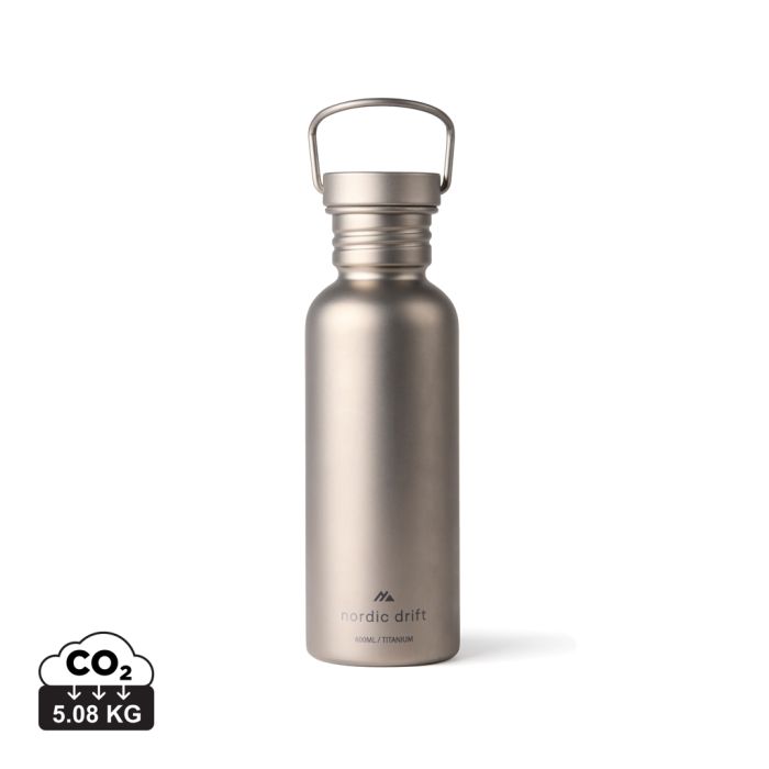 Promotional Nordic Drift Trail Ultra Light Titanium 600ml Water Bottle