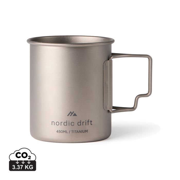 Promotional Nordic Drift Trail Ultra Light Titanium 450ml Cup