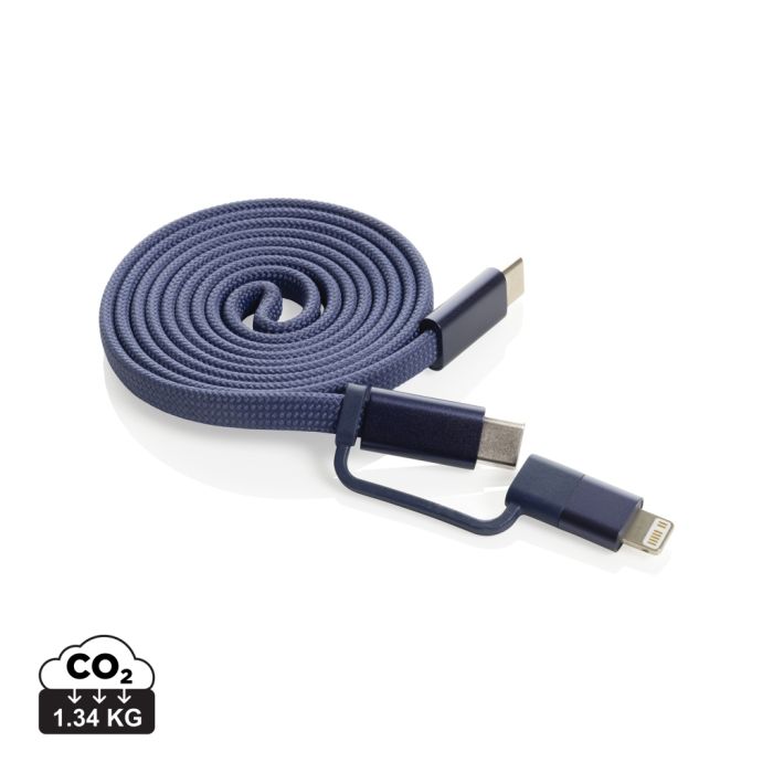 Promotional Arc RCS Recycled Ultra-Thin 60W 2 in 1 Magnetic Cable
