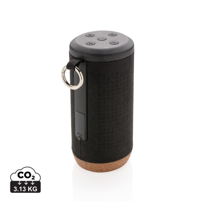 Baia Wireless Speaker With Cork Detail Baia Wireless Speaker With Cork Detail
