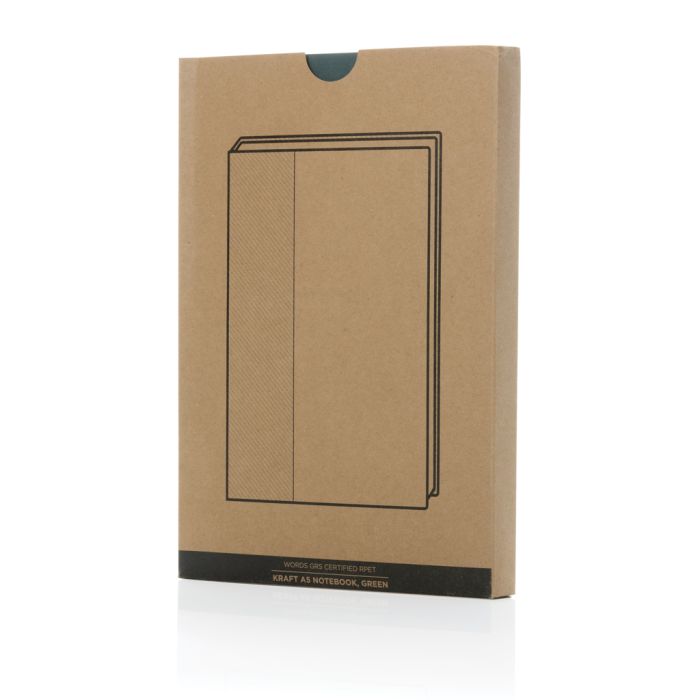 Words GRS Certified RPET Kraft A5 Notebook Sleeve Bounce Creative Designs