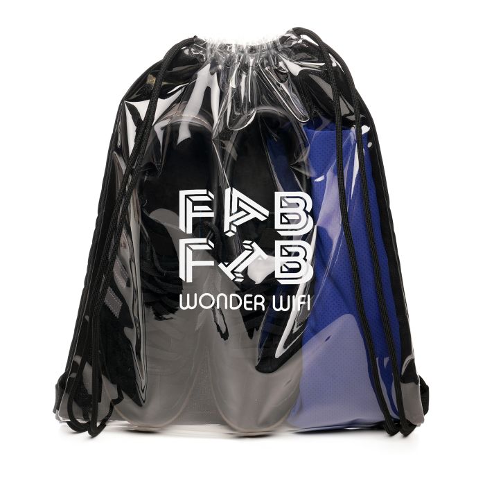 Promotional Transparent Fabric Drawstring Bag
