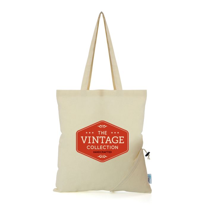 Promotional Eccleston Recycled Cotton Foldable Shopper Promotional Eccleston Recycled Cotton Foldable Shopper