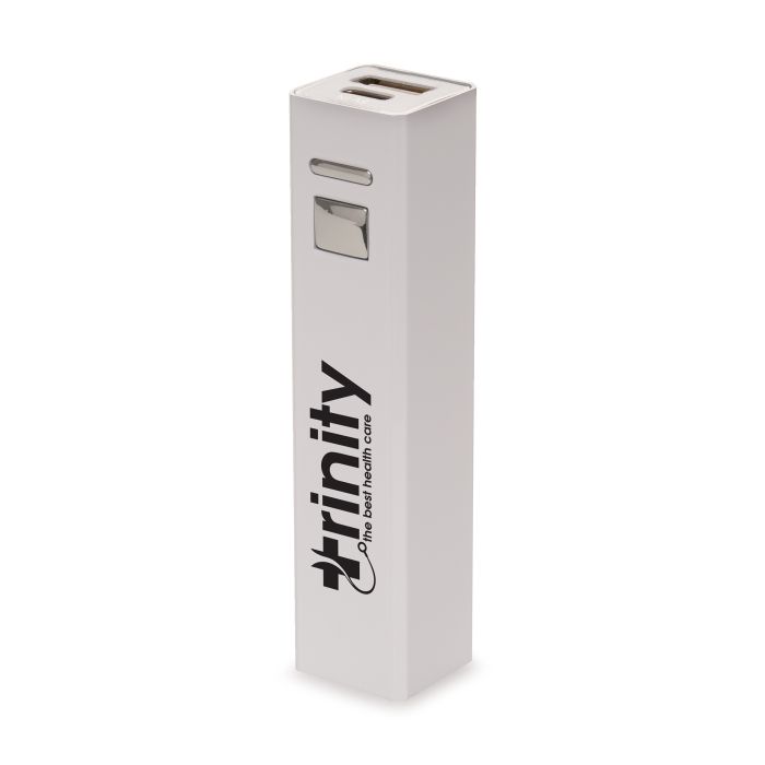Promotional USB-C White Cuboid Power Bank Promotional USB-C White Cuboid Power Bank