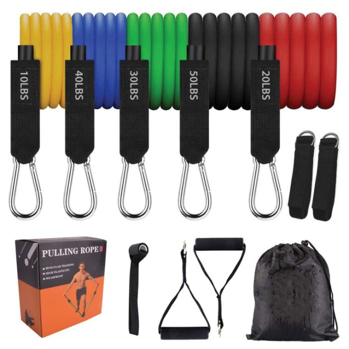 Exercise Resistance Bands With Door Anchor Multi - 1 Bounce Creative Designs Exercise Resistance Bands With Door Anchor Multi - 1 Bounce Creative Designs