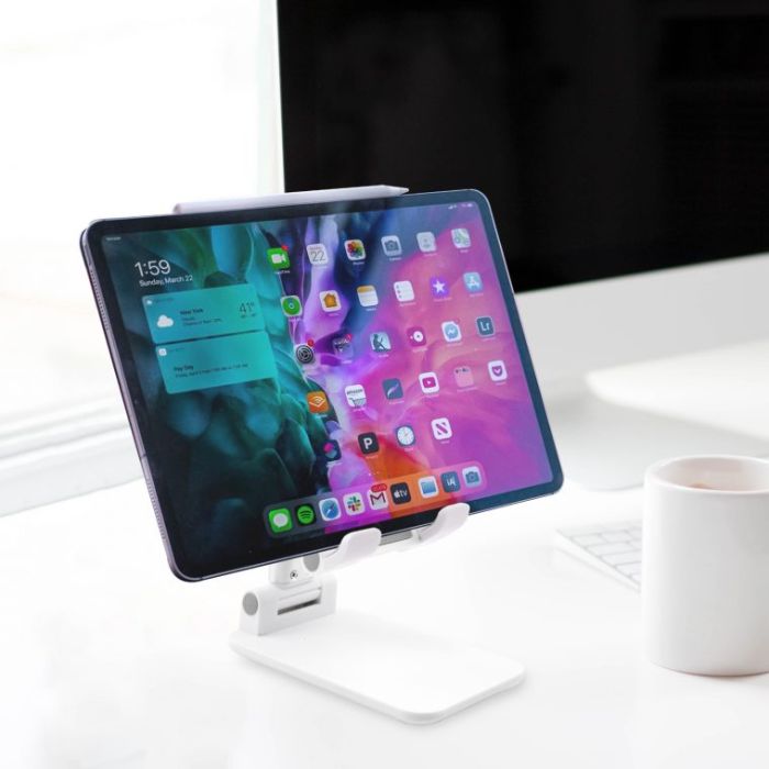 Bespoke Foldable Phone And Table Stand Black white - 1 Bounce Creative Designs Bespoke Foldable Phone And Table Stand Black white - 1 Bounce Creative Designs