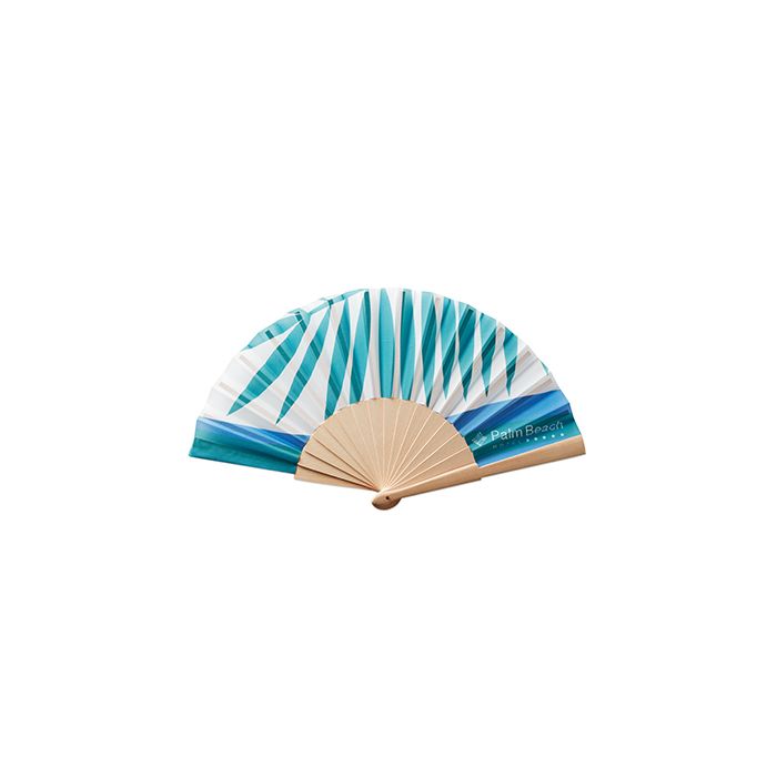 Bespoke Fan With Wooden Handle White - 1 Bounce Creative Designs Bespoke Fan With Wooden Handle White - 1 Bounce Creative Designs
