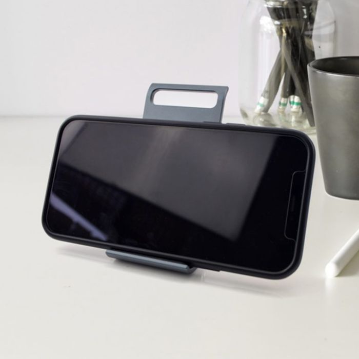 Metal Foldable Phone Stand Black - 1 Bounce Creative Designs  Metal Foldable Phone Stand Black - 1 Bounce Creative Designs