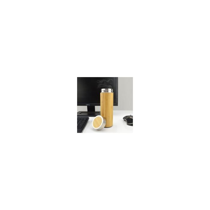 Eco Bamboo Bottle With Tea Infuser 350ml Brown - 1 Bounce Creative Designs Eco Bamboo Bottle With Tea Infuser 350ml Brown - 1 Bounce Creative Designs