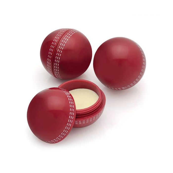 Cricket Ball Shaped Lip Balm  Burgundy - 1 Bounce Creative Designs