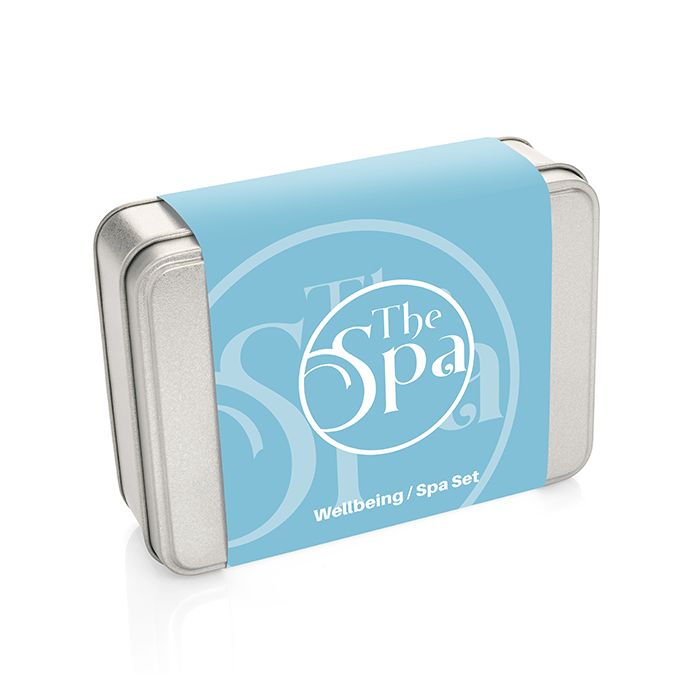 Spa Wellness Set In Tin Gift Box Silver - 1 Bounce Creative Designs Spa Wellness Set In Tin Gift Box Silver - 1 Bounce Creative Designs