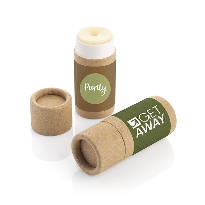 Eco Vegan Lip Balm In Cardboard Tube Natural - 1 Bounce Creative Designs Eco Vegan Lip Balm In Cardboard Tube Natural - 1 Bounce Creative Designs