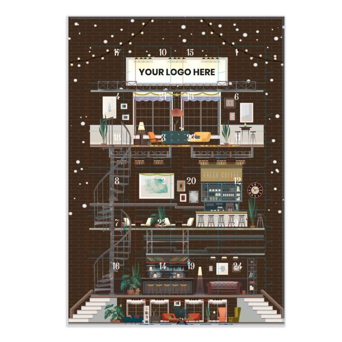 Printed Advent Calendar Pre Designed With Your Branding Feat Game Black - 1 Bounce Creative Designs Printed Advent Calendar Pre Designed With Your Branding Feat Game Black - 1 Bounce Creative Designs