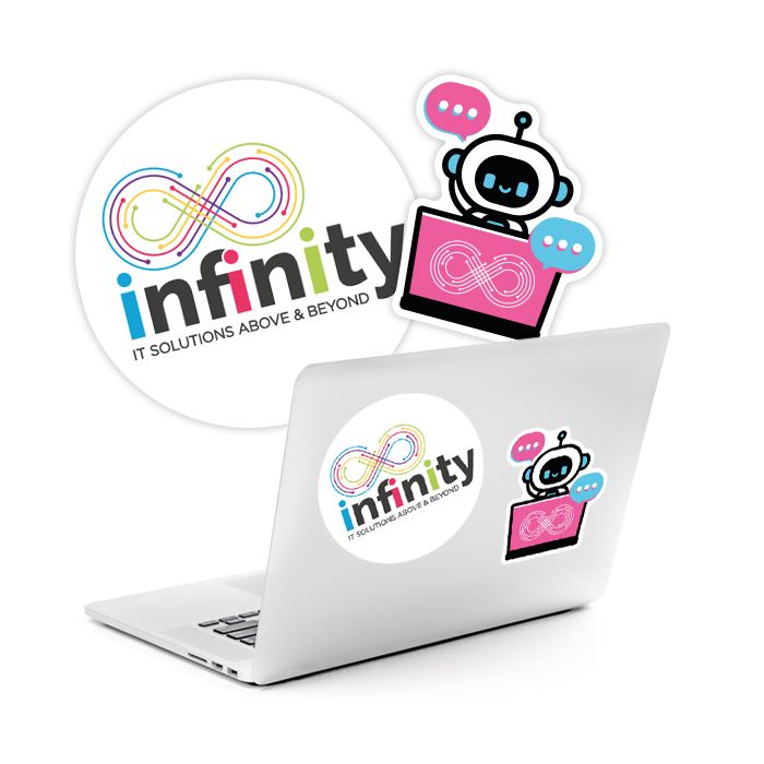 Laptop Stickers Bespoke Shape-Bounce Creative Designs Laptop Stickers Bespoke Shape-Bounce Creative Designs