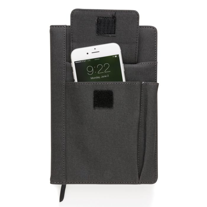 Refillable A5 Notebook with Phone Pocket Refillable A5 Notebook with Phone Pocket