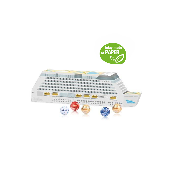Personalised Lindt 3D Cruise Ship Advent Calendar
