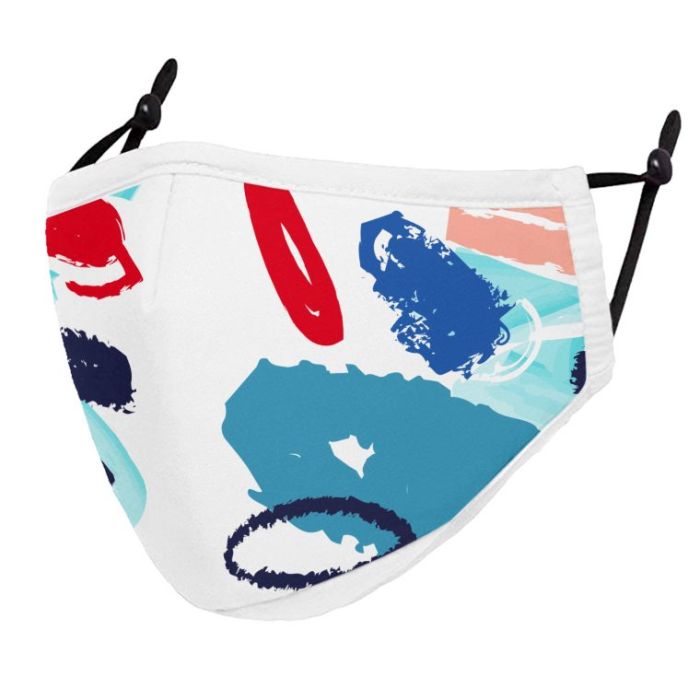 Face Mask Reusable 3ply Bespoke Design Black - 1 Bounce Creative Designs Face Mask Reusable 3ply Bespoke Design Black - 1 Bounce Creative Designs