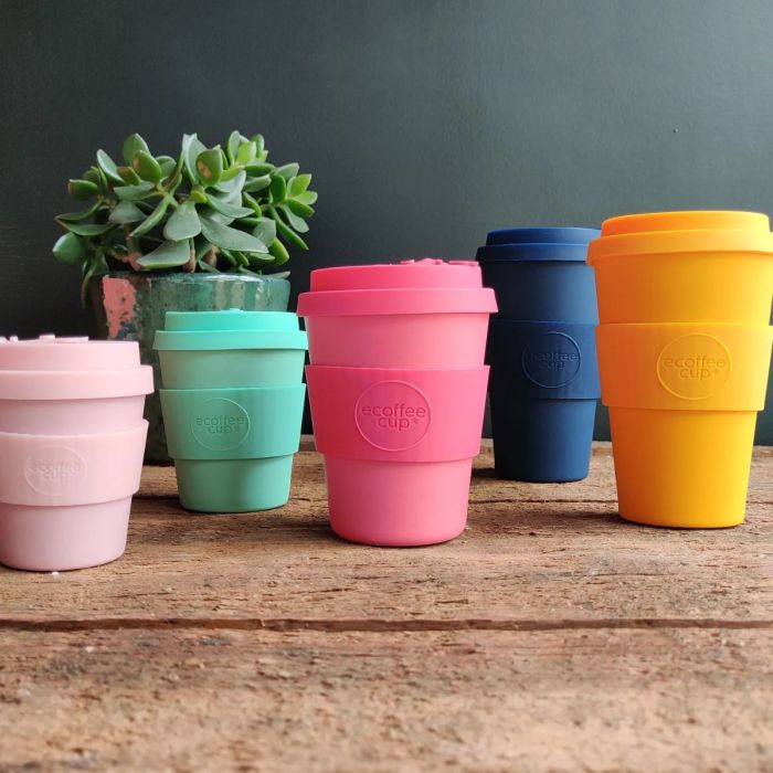 Ecoffee Cups 8oz Reusable Coffee Cup Official Brand - 1 Bounce Creative Designs