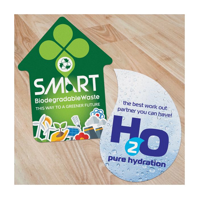 Promotional Bespoke Shaped Self Adhesive Floor Graphics Stickers-Bounce Creative Designs
