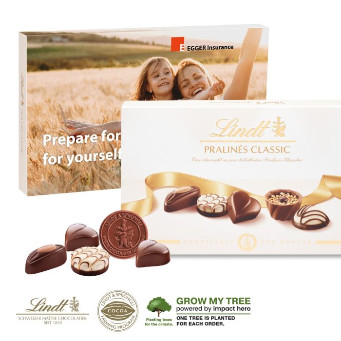 Personalised Box of Lindt Classic Pralines