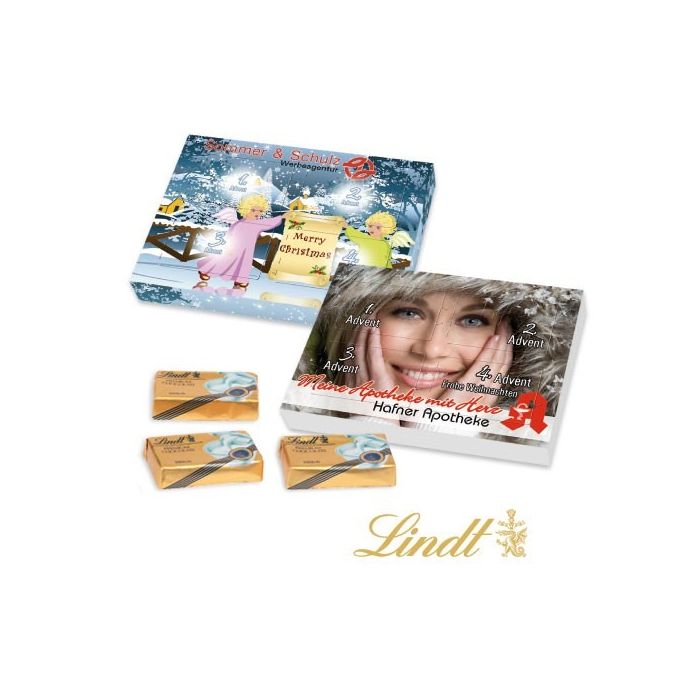 Promotional Lindt Super Mini Personalised Advent Calendar-BOUNCE CREATIVE DESIGNS