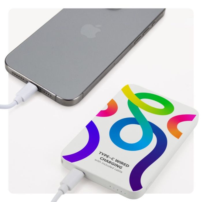 Promotional MagSafe Slim Power Bank 5,000mAh-BOUNCE CREATIVE DESIGNS