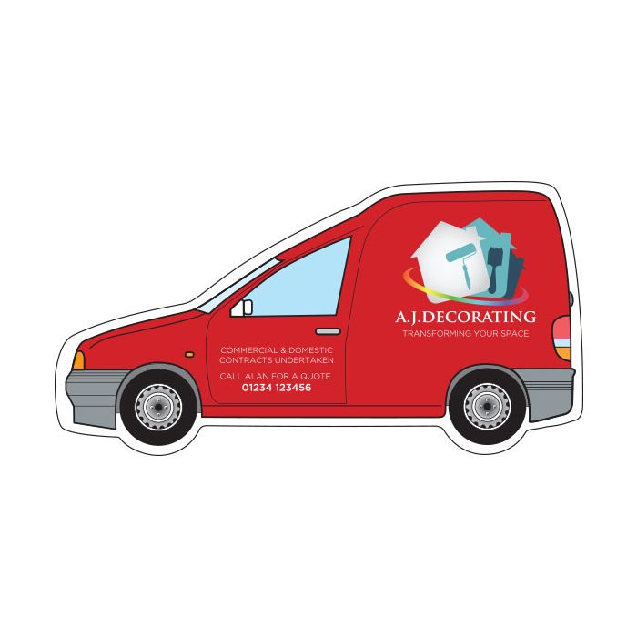 Promotional Van Shaped Fridge Magnet-Bounce Creative Designs