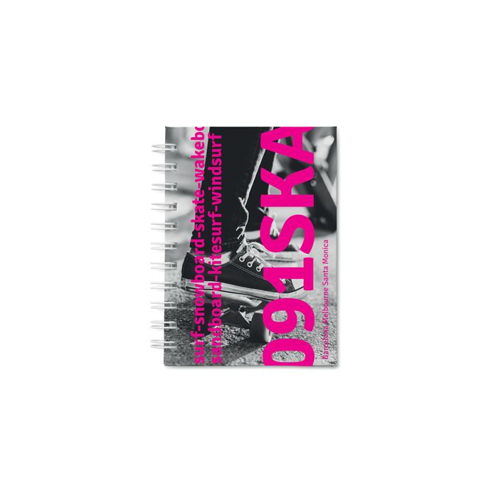 Bespoke A6 wirobound collegebook hard cover Black - 1 Bounce Creative Designs Bespoke A6 wirobound collegebook hard cover Black - 1 Bounce Creative Designs