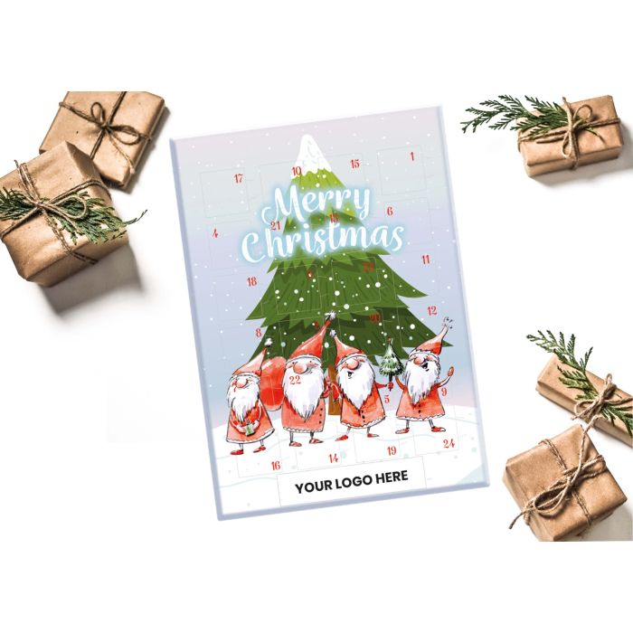 Chocolate Advent Calendar Printed With Your Logo Multi - 1 Bounce Creative Designs Chocolate Advent Calendar Printed With Your Logo Multi - 1 Bounce Creative Designs