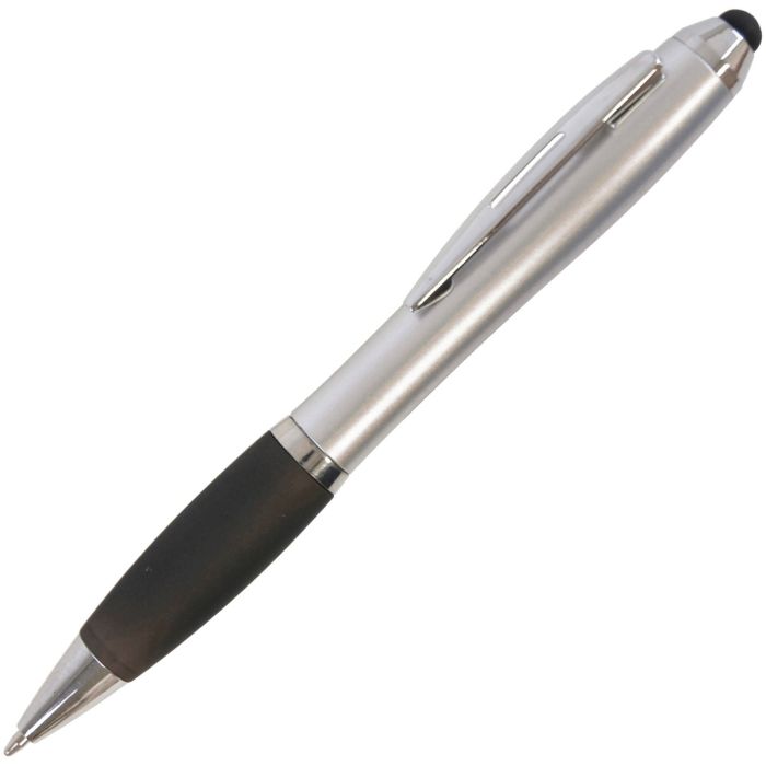 Promotional Shanghai Soft Stylus Ball Pen (silver barrel) Promotional Shanghai Soft Stylus Ball Pen (silver barrel)